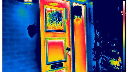 Warmteprofiel van een deur